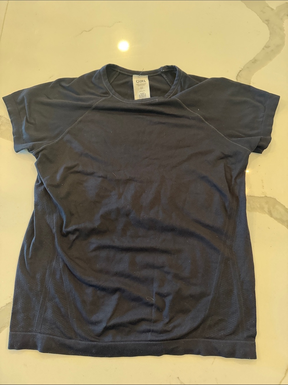Athleta Navy Short Sleeve Performance Tee